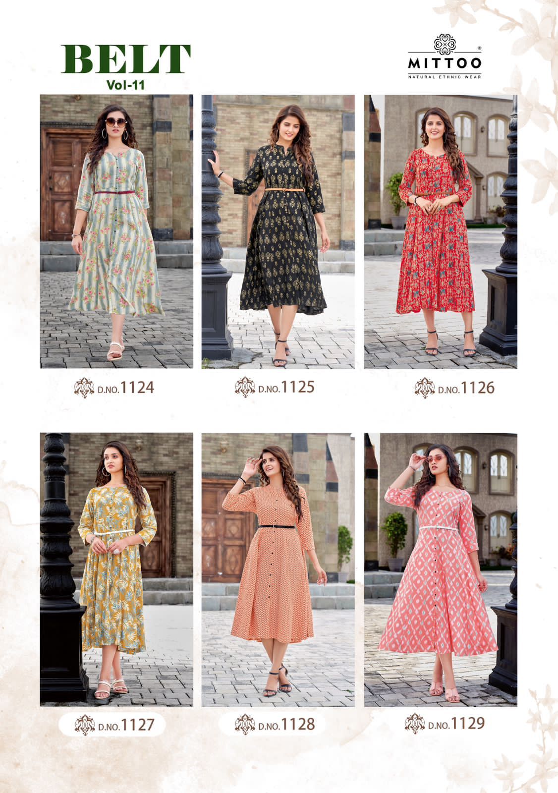 Mittoo Belt Vol 11 Party Wear Stylish Wholesale Designer Kurtis Catalog
